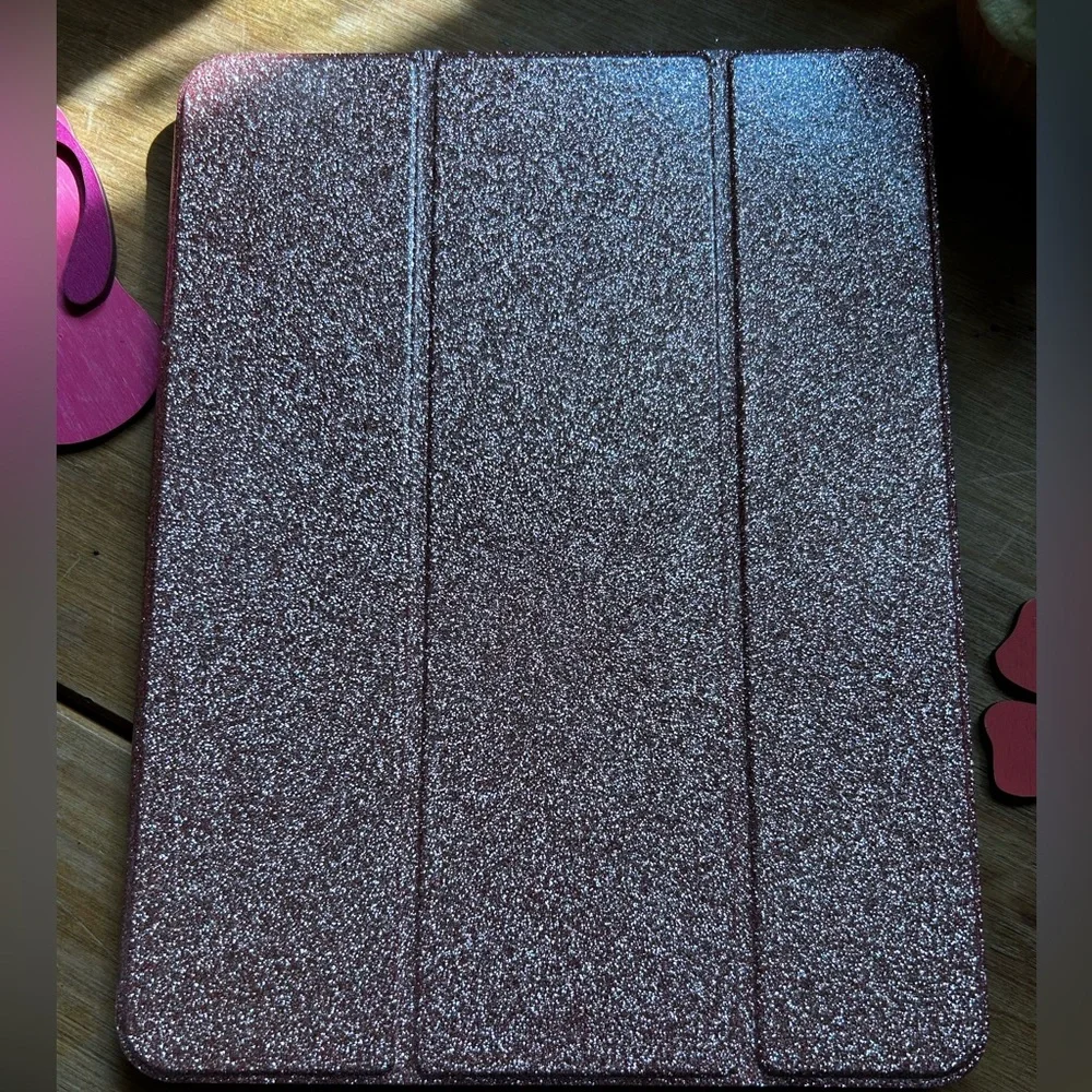 Case for iPad Air 4, 4th Generation 10.9”2020 w/pencil holder -Sparkly Rose Gold